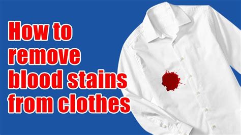 how to remove fake blood from clothes|blood in clothing remove list.